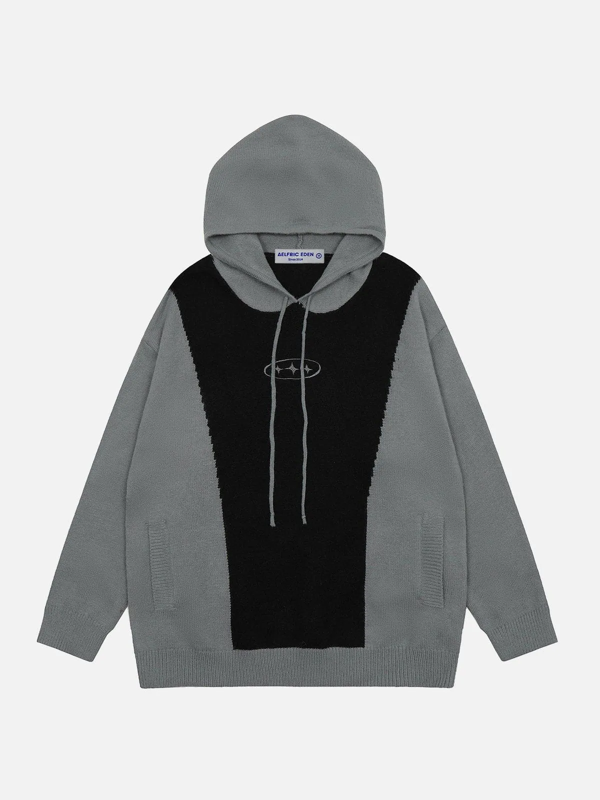 Aelfric Eden Patchwork Knit Zip Up Hoodie