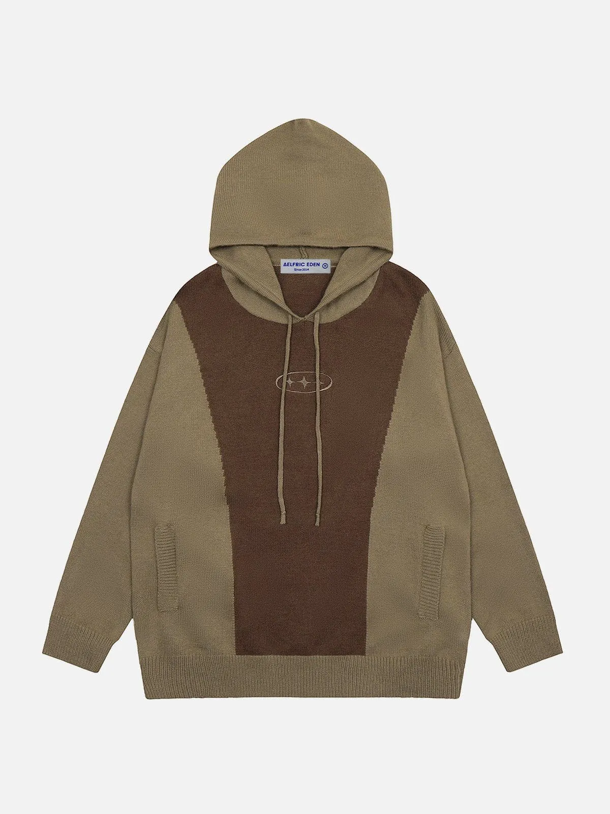 Aelfric Eden Patchwork Knit Zip Up Hoodie