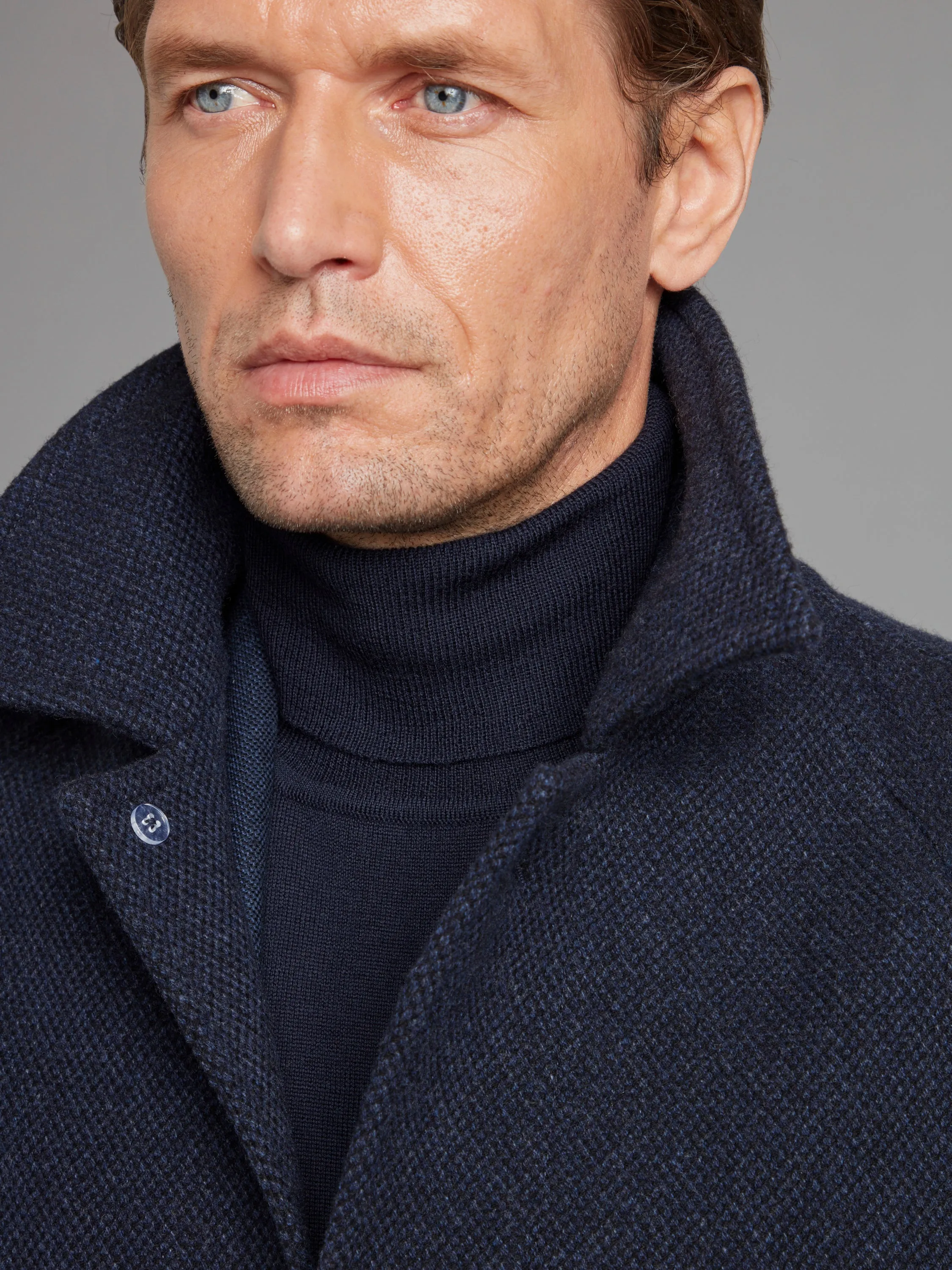 Balmacaan Overcoat Drago Skyfall - Navy