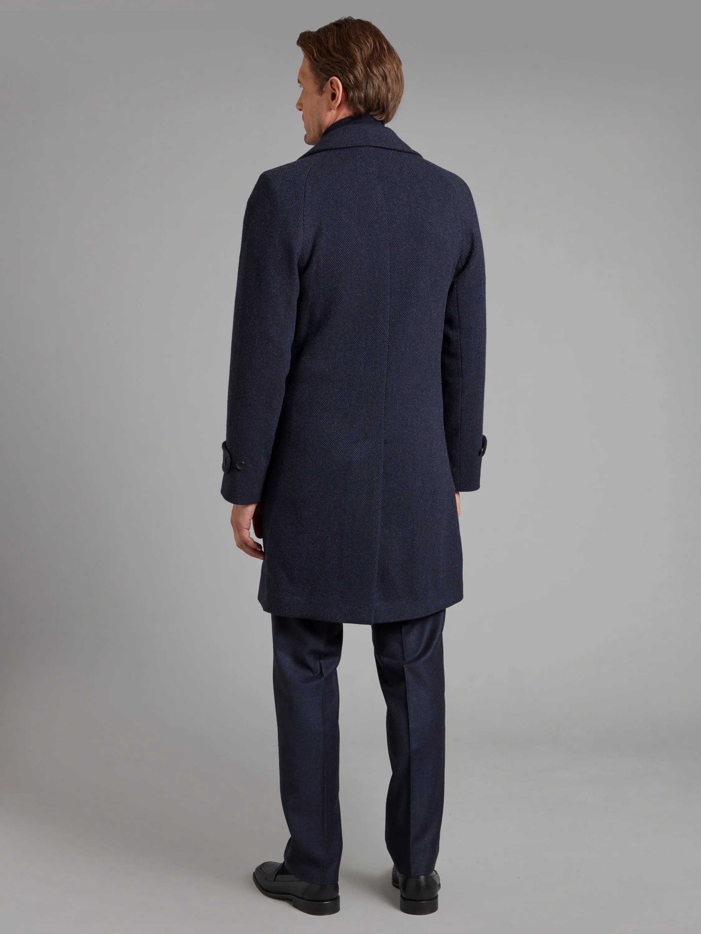 Balmacaan Overcoat Drago Skyfall - Navy