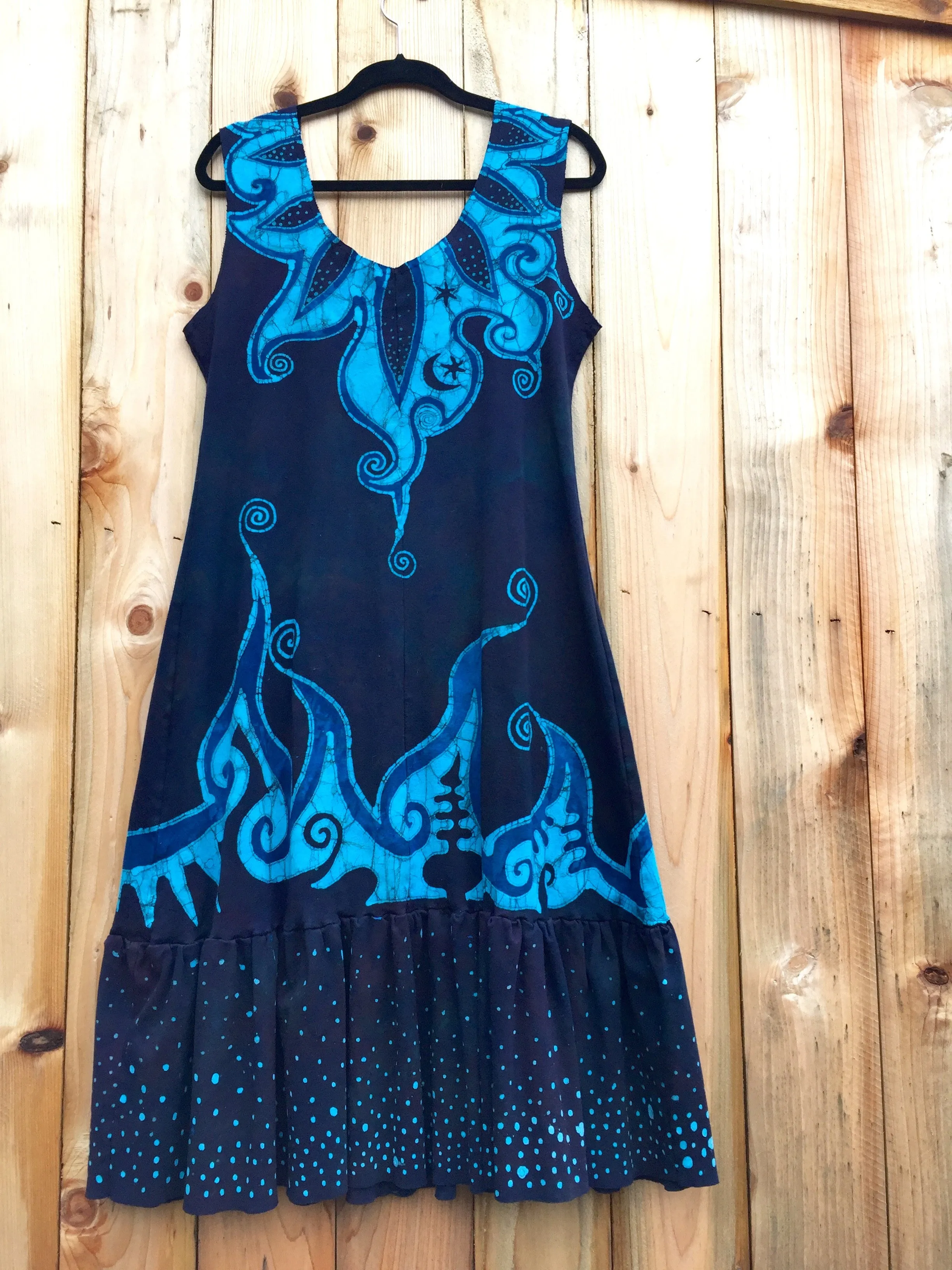 Blue Orchid Batikwalla Dress in Organic Cotton