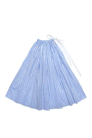 Cosmos Maxi Skirt Azure Stripe