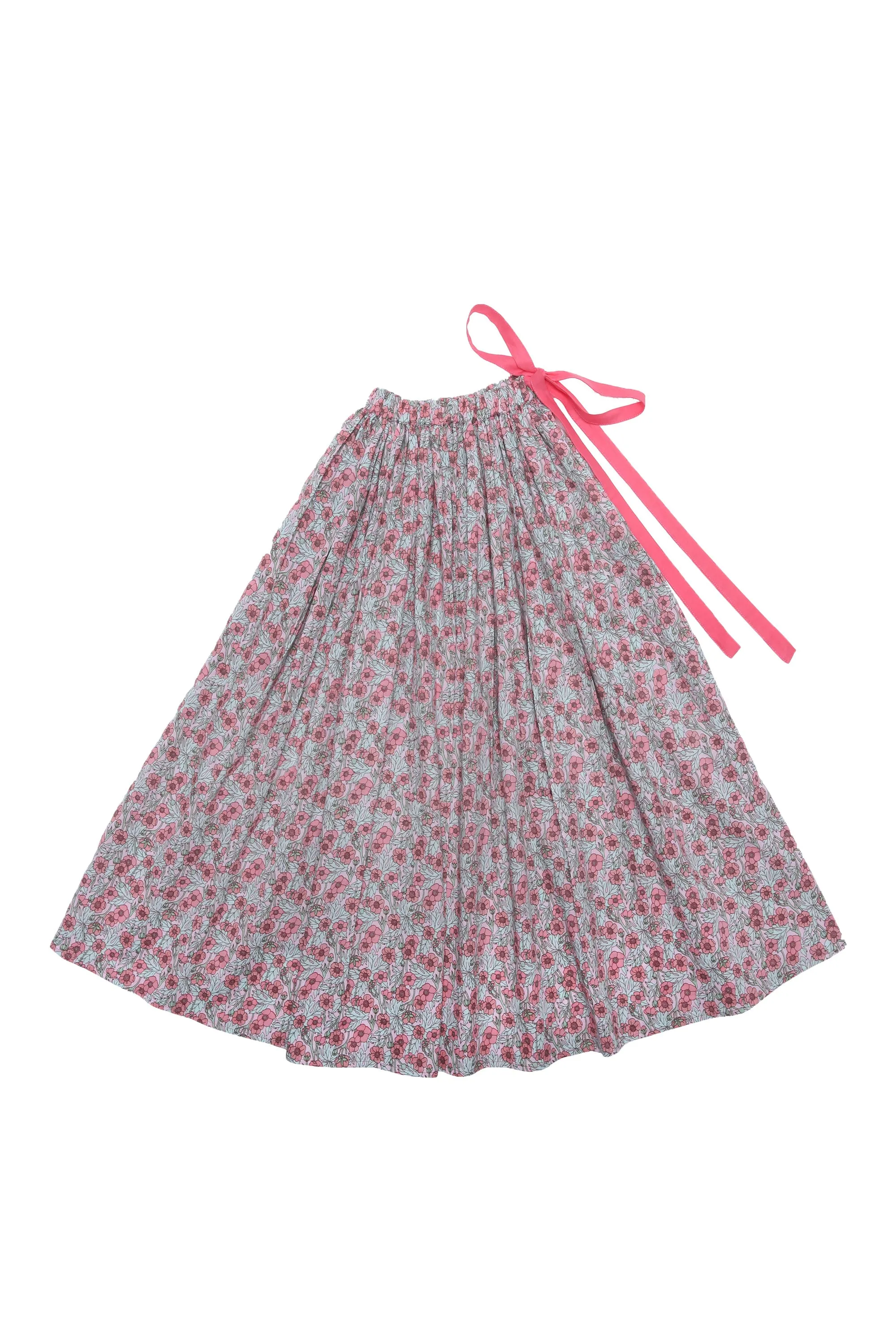 Cosmos Maxi Skirt Hibiscus Antique