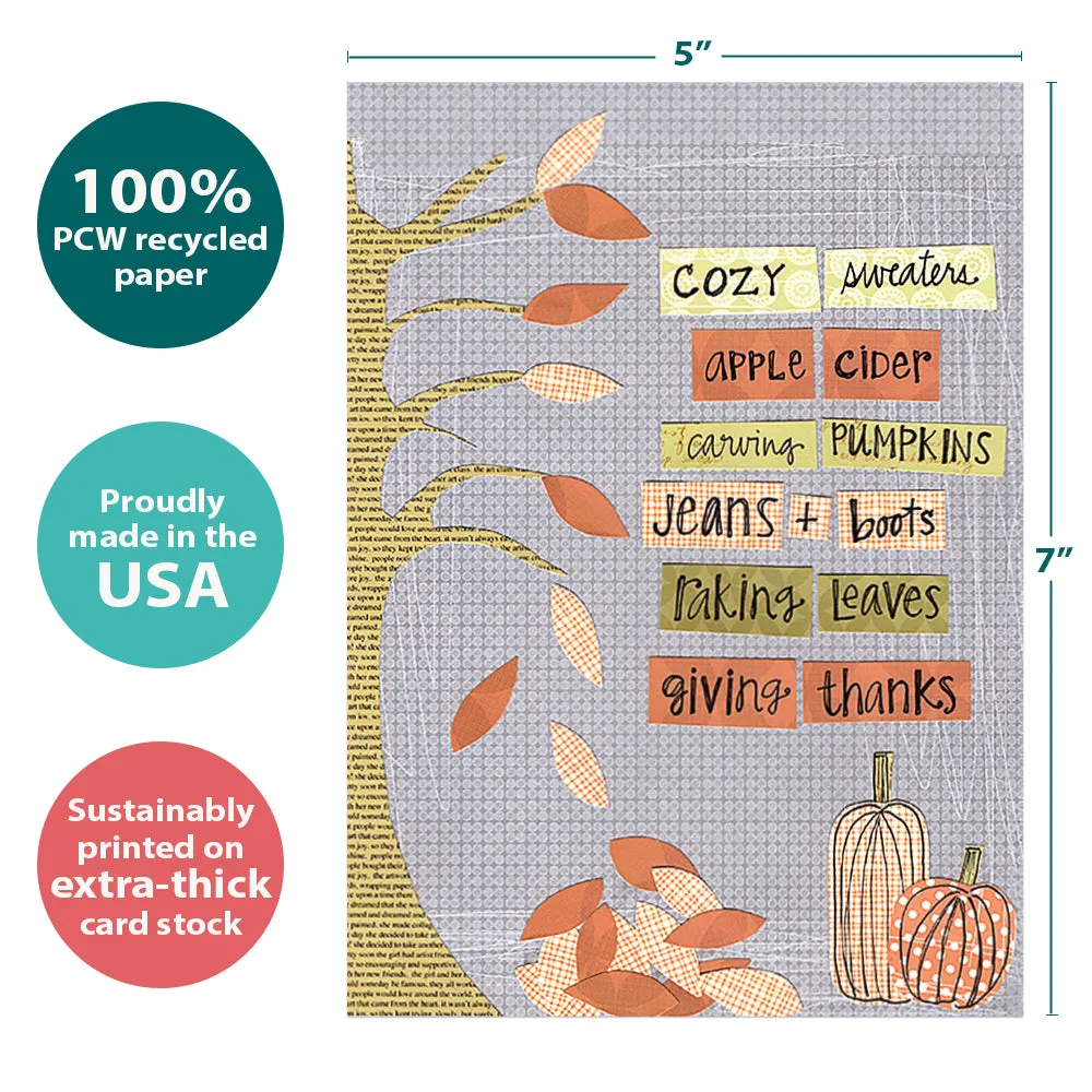 Cozy Fall Thanksgiving Card