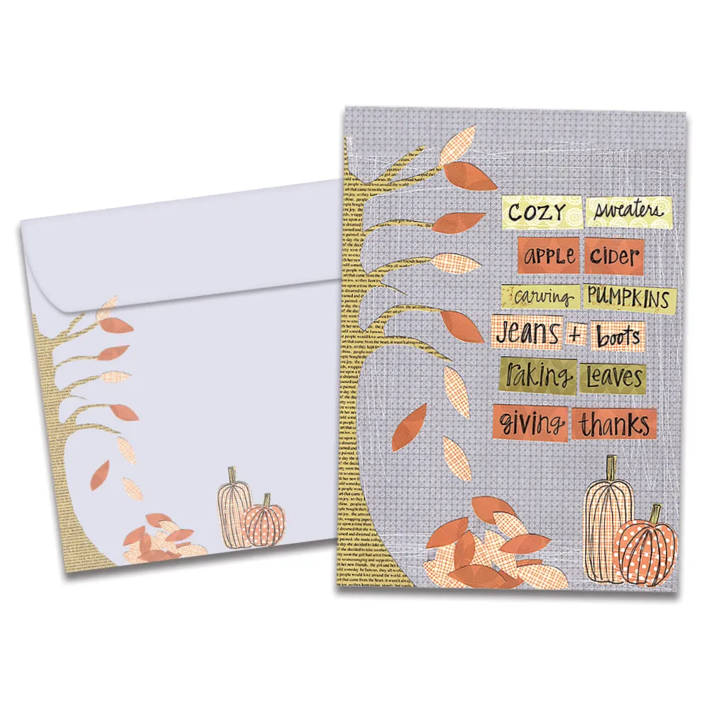 Cozy Fall Thanksgiving Card