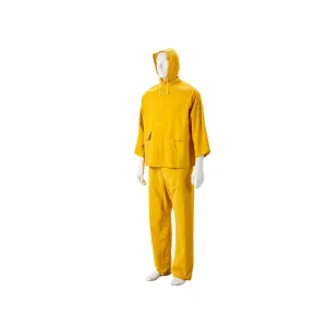 DROMEX PVC RAIN SUIT COLOUR-YELLOW SIZE- L