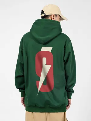 Fleece Double-Line Printed Hoodie