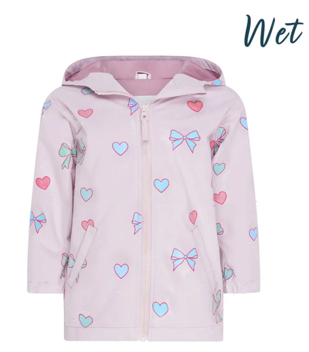 Hearts & Bows Raincoat Color Changing