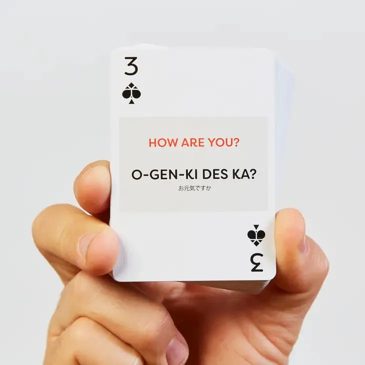 Japanese "Pick up a Language" Playing Cards