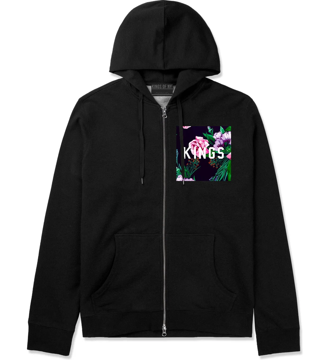 KINGS Floral Box Zip Up Hoodie