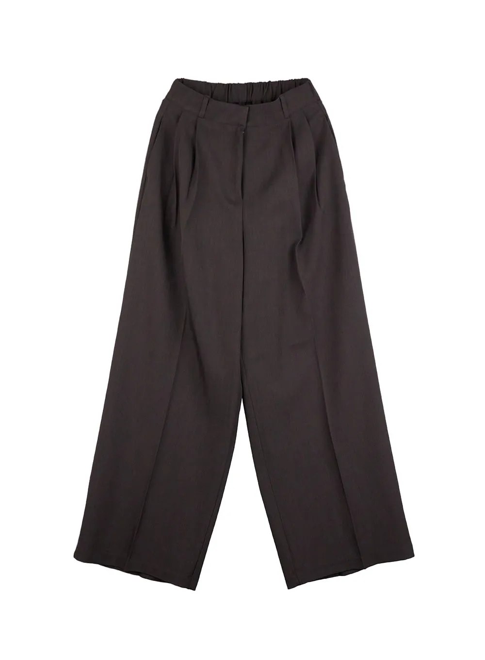 Pintuck Wide-Leg Slacks ON418