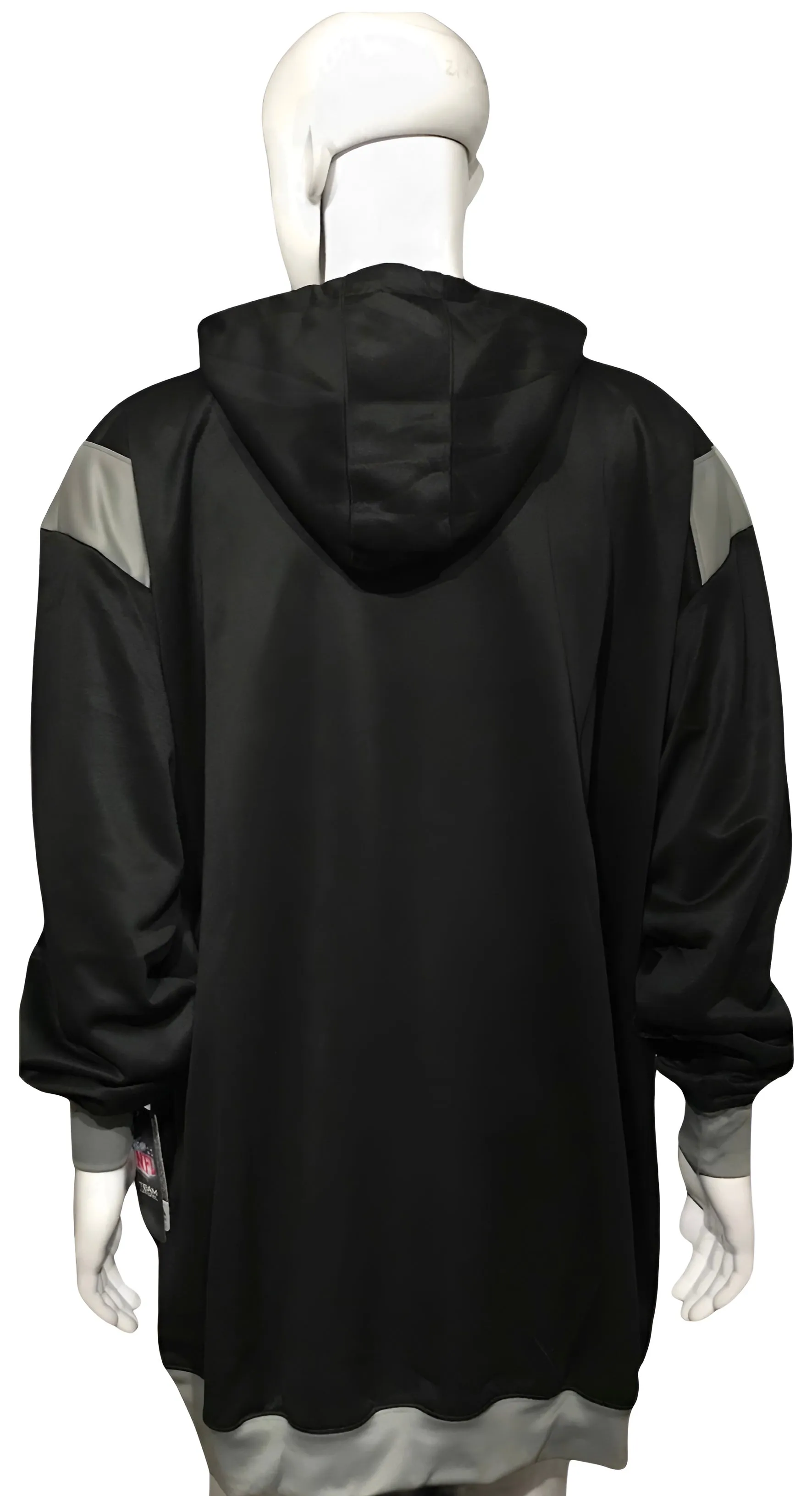 ^RAIDERS^ 1/4 ZIP PULLOVER HOODIES BY MAJESTIC (3XL-TALL)