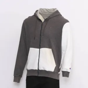 TK1079 Reworked Branded Zip Front Hoodie with Contrast Patch Using All Branded Hoodies