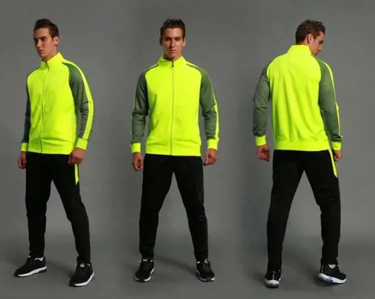 Unisex Sports Soccer Basketball Running Tracksuit Customizable Pants and Top Set