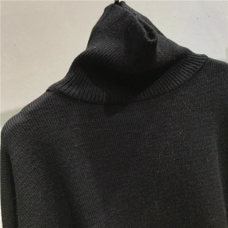 Women Turtleneck Cozy Knitting Pullover Sweaters