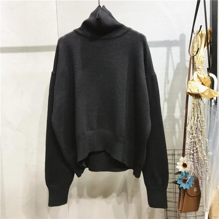 Women Turtleneck Cozy Knitting Pullover Sweaters